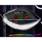 Kabellose RGB Gaming Maus 2.4 GHz schwarz – ergonomische Funkmaus für PC und Laptop mit RGB-Beleuchtung und perforiertem Desi – Bild 4
