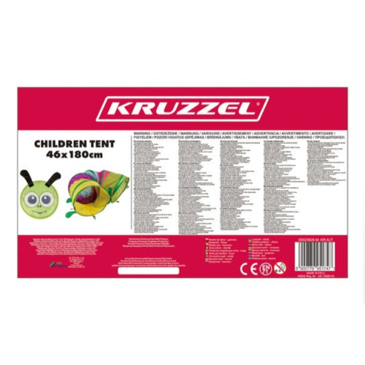 Kruzzel Kinder Klettertunnel Raupe 165 cm bunt – Pop-up Krabbeltunnel für Kinder ab 3 Jahren, 46x165 cm – Bild 3