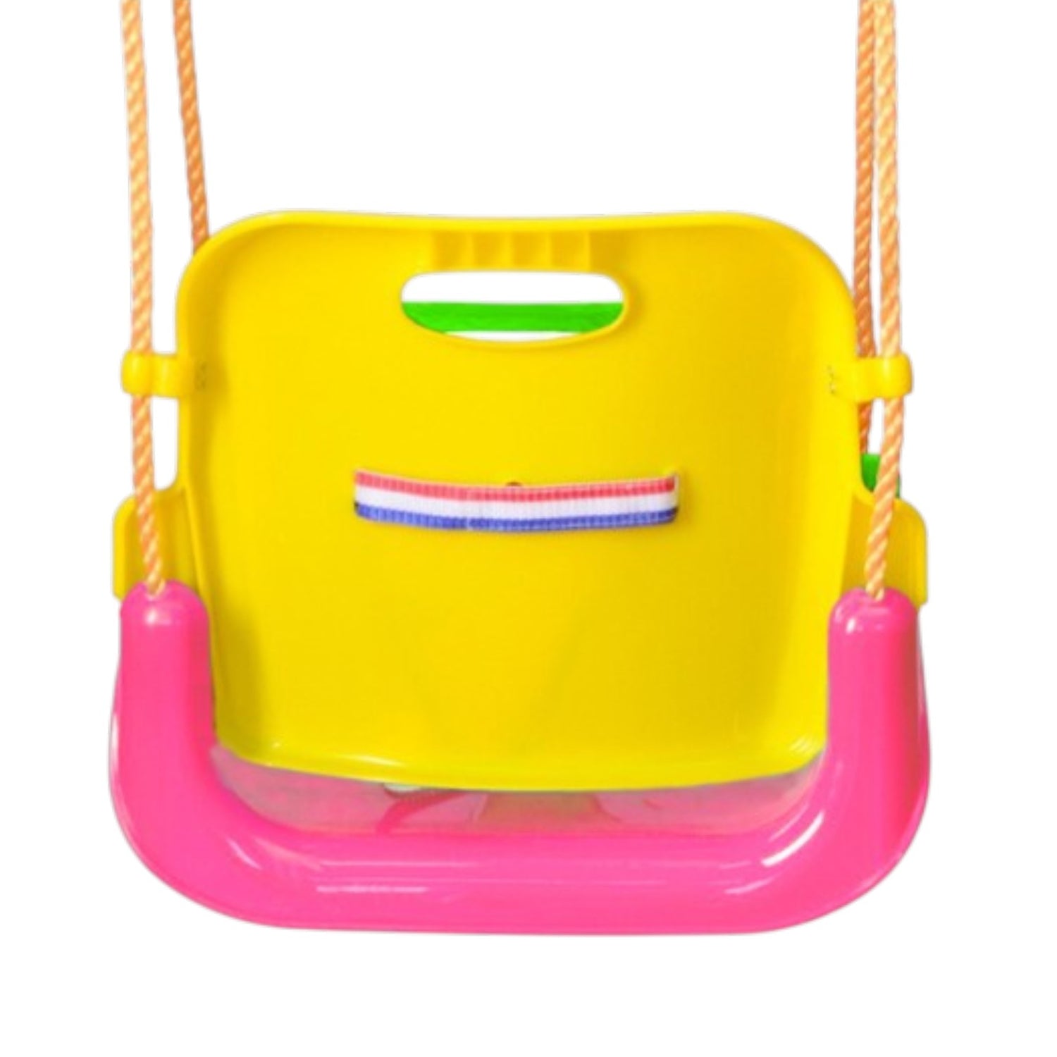 3-in-1 Kinderschaukel – Babyschaukel mit Rückenlehne & Sicherheitsbügel Rosa