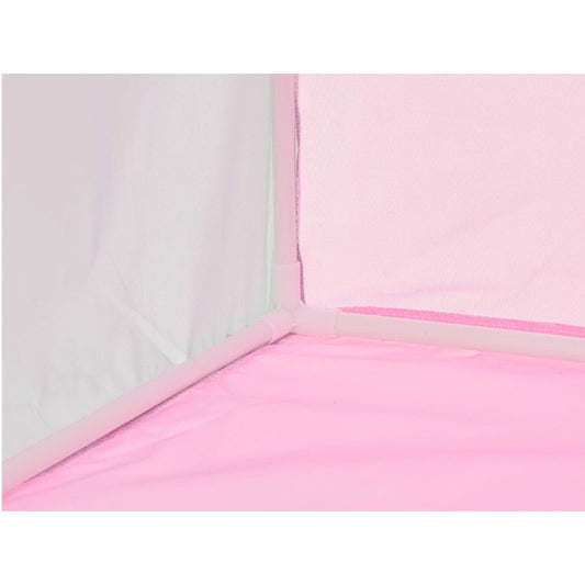 Kinderspielzelt Prinzessinnen-Schloss Rosa 130x98x125 cm – Spielhaus für Kinderzimmer und Garten, mit Vorhang und Fenstern – Bild 3