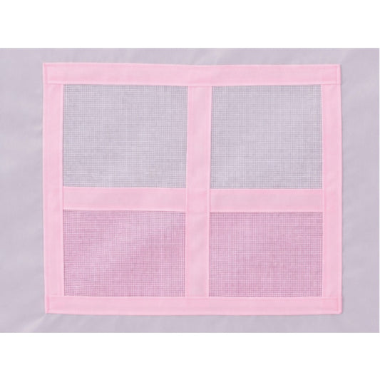 Kinderspielzelt Prinzessinnen-Schloss Rosa 130x98x125 cm – Spielhaus für Kinderzimmer und Garten, mit Vorhang und Fenstern – Bild 4