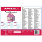 Kruzzel Kinderspielzelt Prinzessinnenhaus rosa faltbar 130x100x120 cm mit LED-Lichterkette für Mädchen Indoor Outdoor – Bild 4