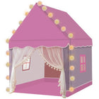 Kruzzel Kinderspielzelt Prinzessinnenhaus rosa faltbar 130x100x120 cm mit LED-Lichterkette für Mädchen Indoor Outdoor – Bild 5