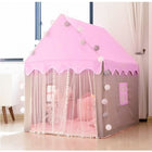 Kruzzel Kinderspielzelt Prinzessinnenhaus rosa faltbar 130x100x120 cm mit LED-Lichterkette für Mädchen Indoor Outdoor – Bild 7