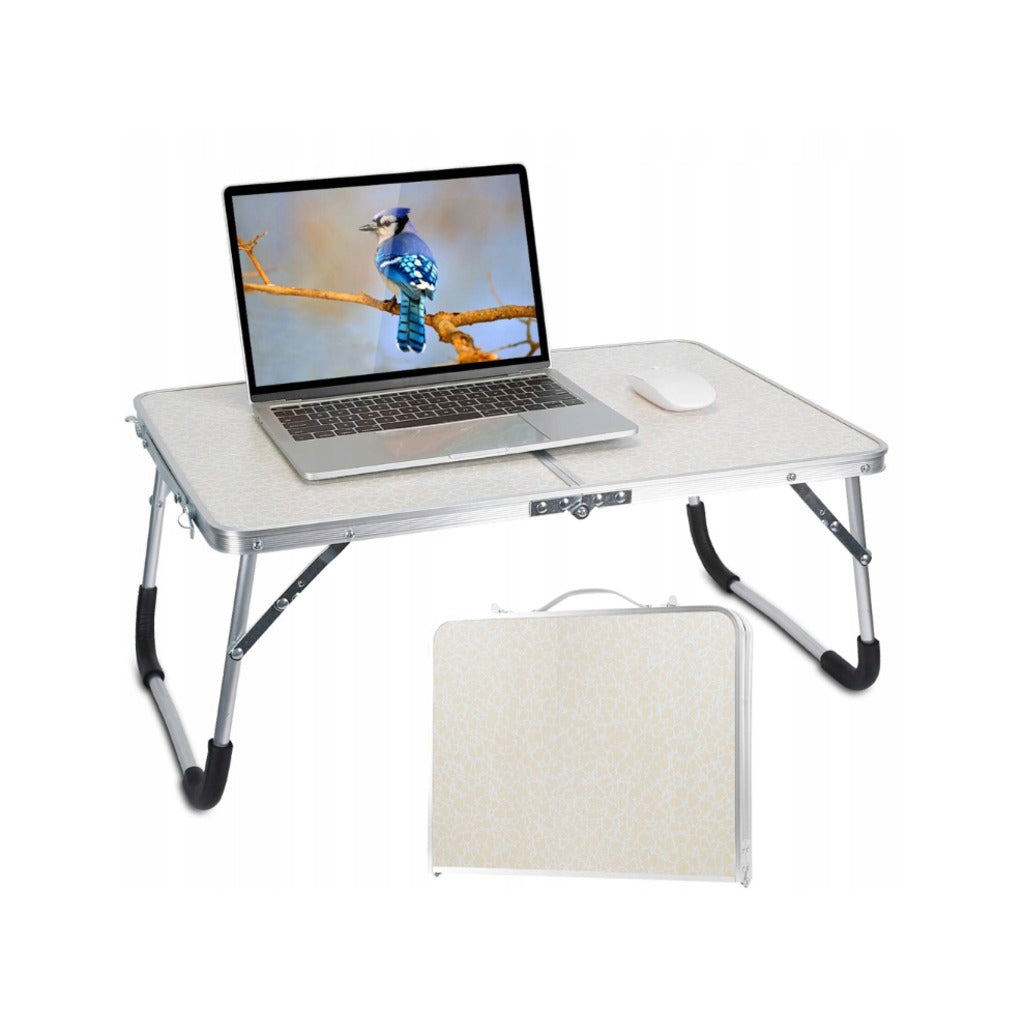 klappbarer Laptoptisch fürs Bett 40x30 cm – Betttisch Notebooktisch faltbar mit Anti-Rutsch-Füßen für Bett Sofa Campi