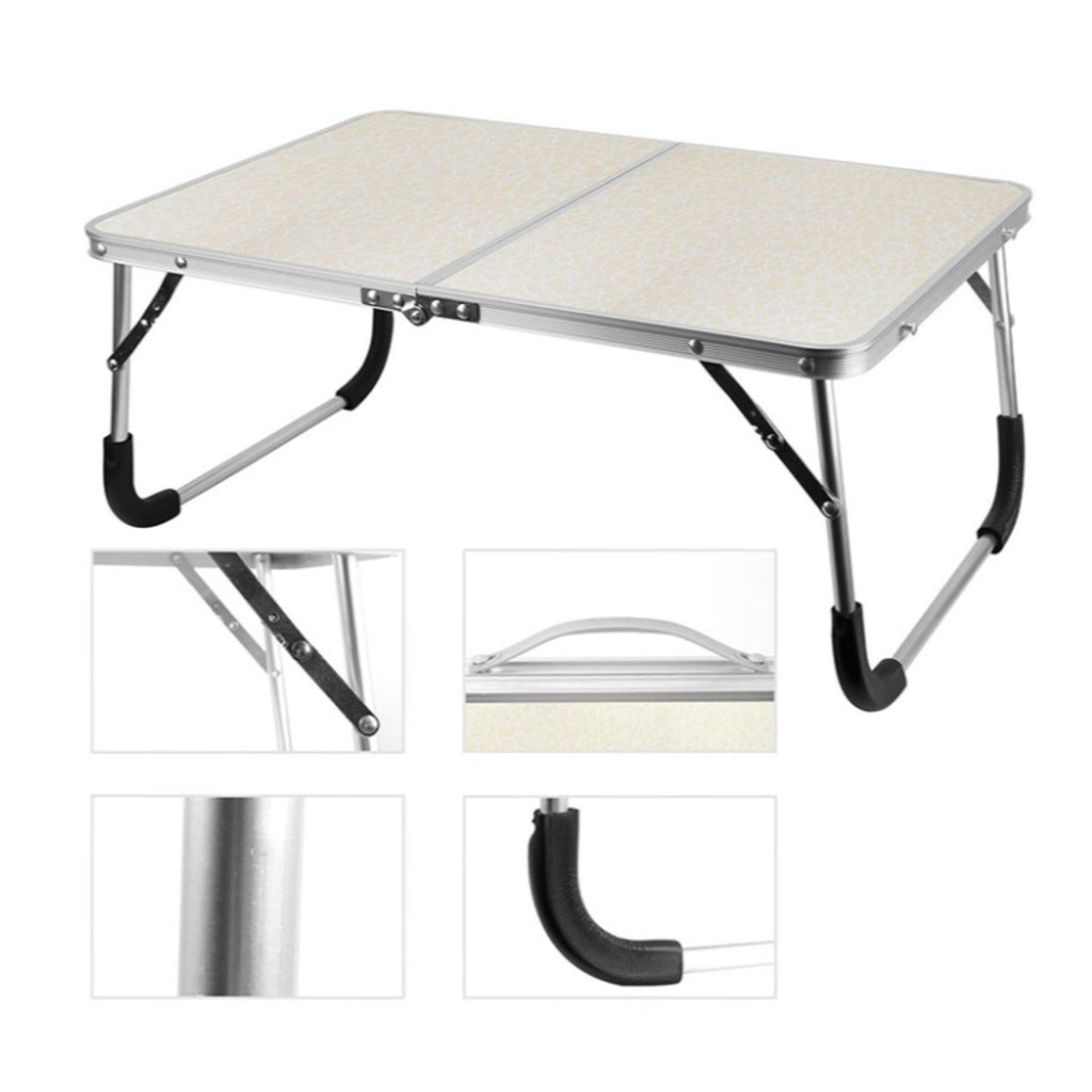 klappbarer Laptoptisch fürs Bett 40x30 cm – Betttisch Notebooktisch faltbar mit Anti-Rutsch-Füßen für Bett Sofa Campi – Bild 2
