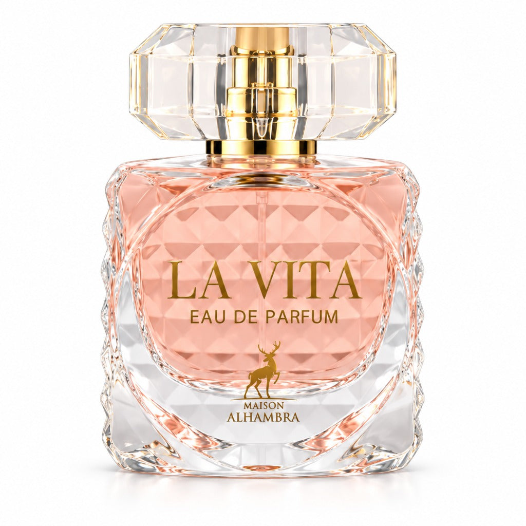 Maison Alhambra La Vita Eau de Parfum 100 ml – orientalisch-blumiger Damenduft mit Orangenblüte, Vanille und Sandelholz