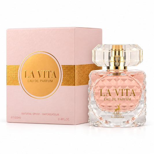 Maison Alhambra La Vita Eau de Parfum 100 ml – orientalisch-blumiger Damenduft mit Orangenblüte, Vanille und Sandelholz – Bild 2