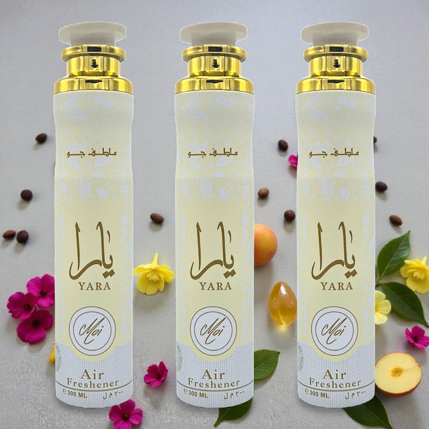 Lattafa Raumduft Set Lufterfrischer Yara Moi 3x300ml=900ml