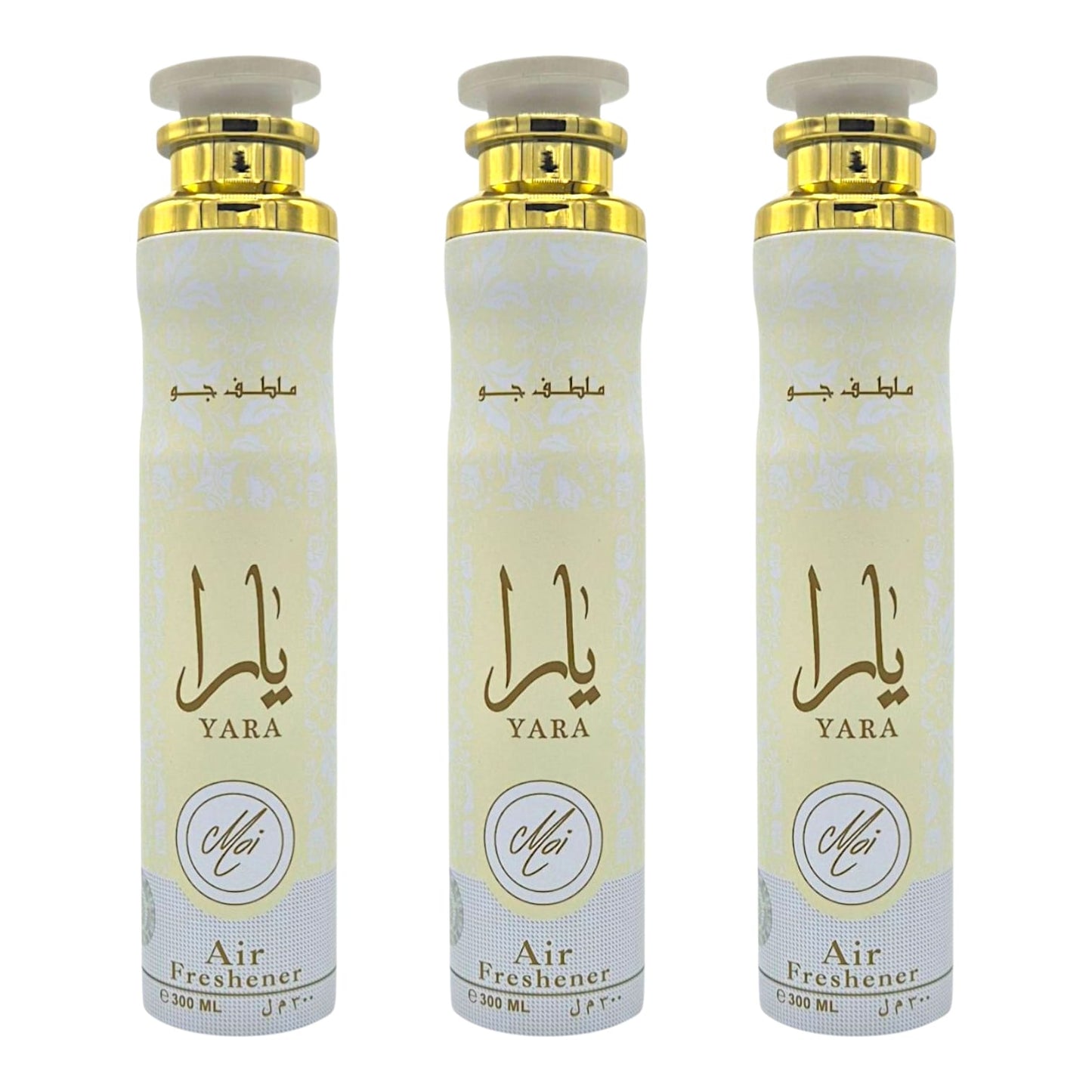 Lattafa Raumduft Set Lufterfrischer Yara Moi 3x300ml=900ml