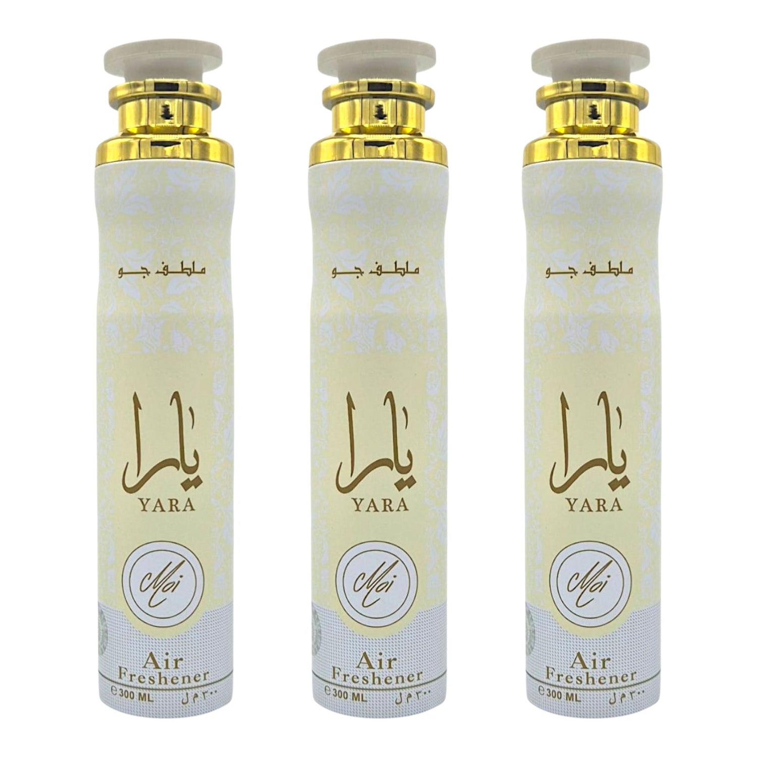 Lattafa Raumduft Set Lufterfrischer Yara Moi 3x300ml=900ml