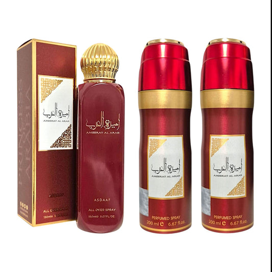 Lattafa Ameerat Al Arab All Over Spray und Deodorant nach Auswahl