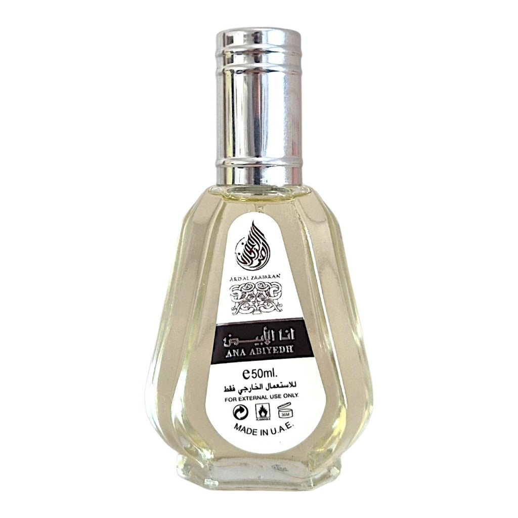 Lattafa Ana Abiyedh Eau de Parfum 50 ml – orientalischer Unisex-Duft mit Bergamotte, Vanille und Moschus