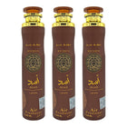 Lattafa Asad Bourbon Raumduft Set 3x300ml arabischer Lufterfrischer Air Freshener