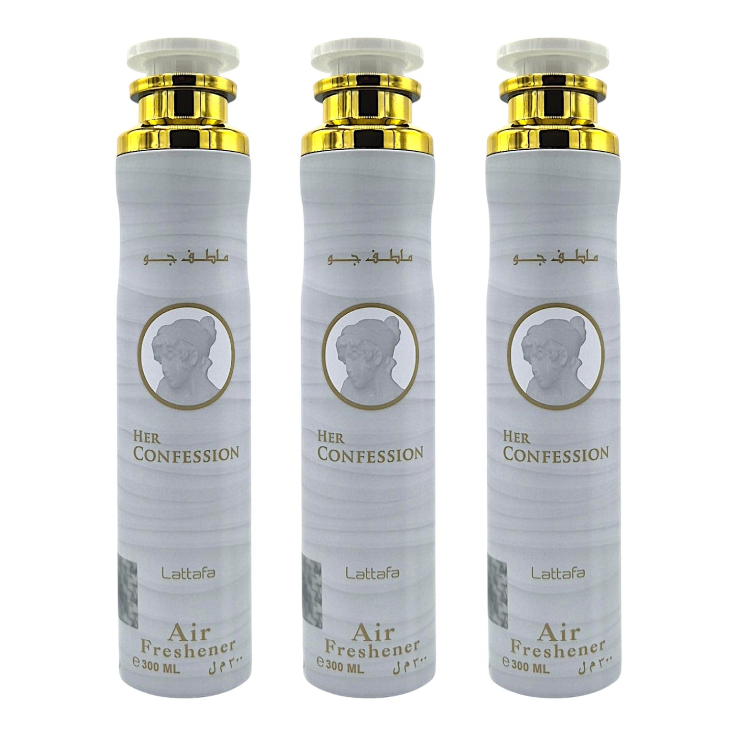 Lattafa Her Confession Raumduft Set 3x300ml – Lufterfrischer & Raumspray