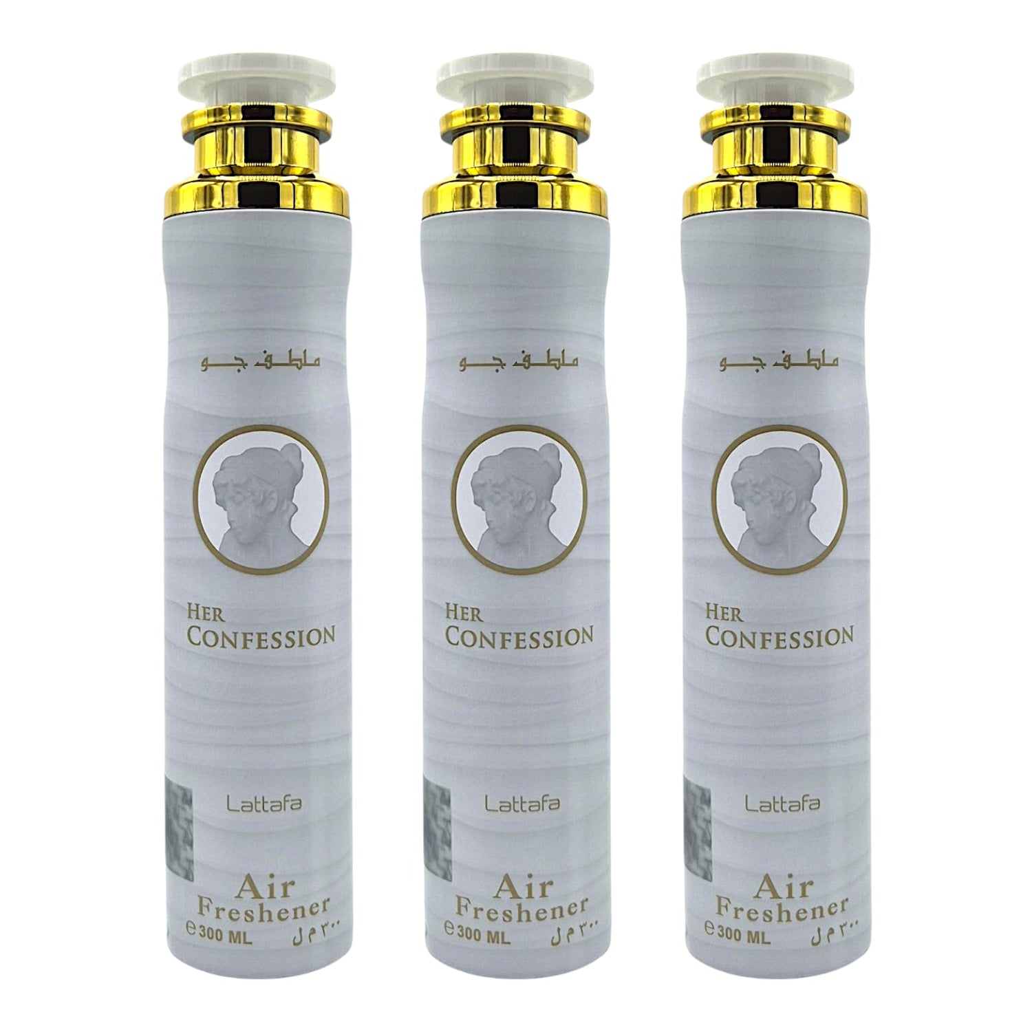 Lattafa Her Confession Raumduft Set 3x300ml – Lufterfrischer & Raumspray