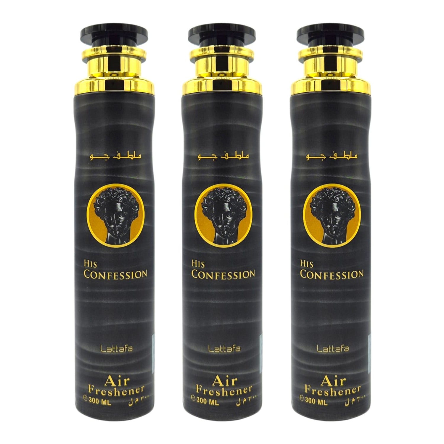 Lattafa His Confession Raumduft Set 3x300ml – Lufterfrischer & Raumspray