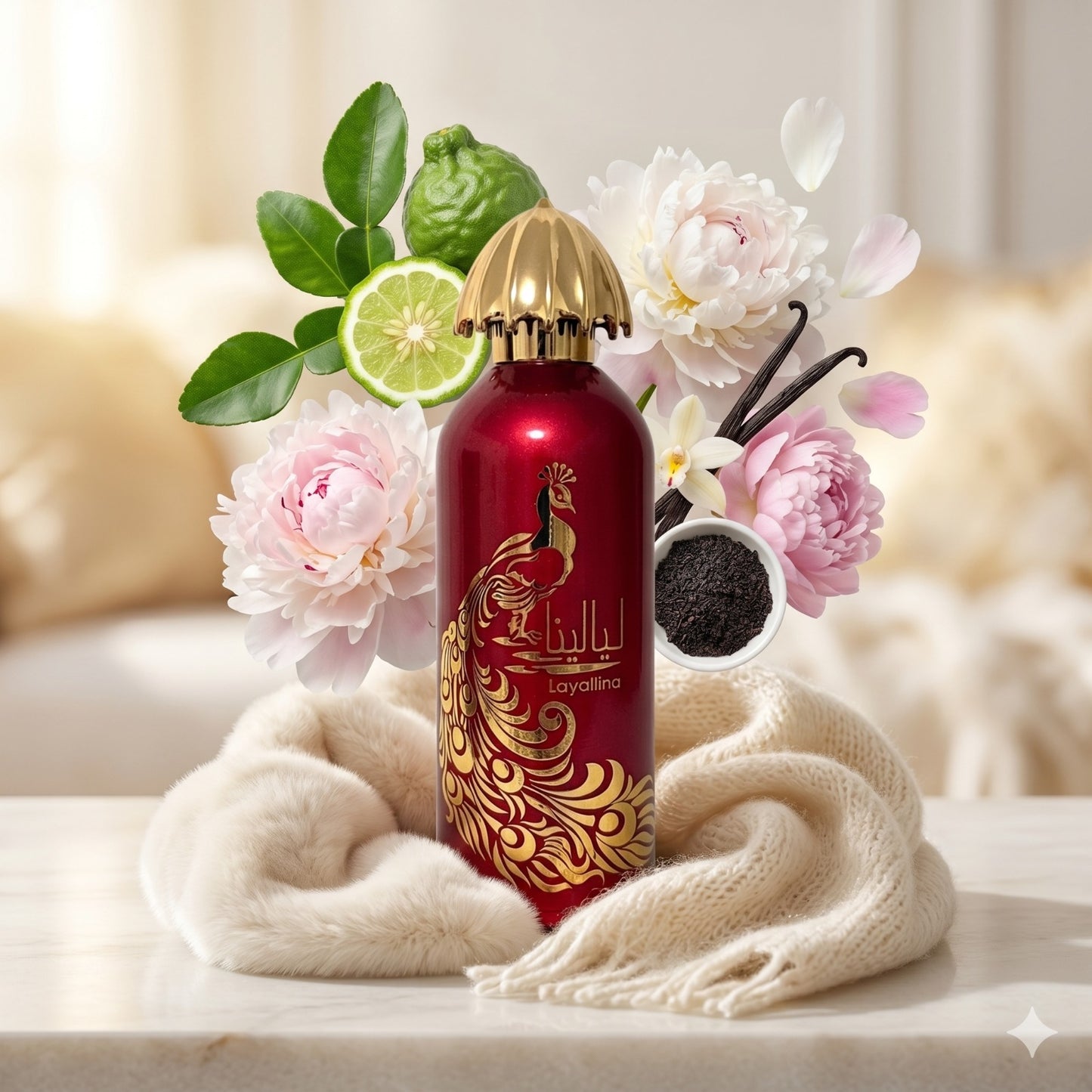 Lattafa Layalina Eau de Parfum 100ml – Femininer Duft mit Vanille, Pfingstrose und Kaschmir
