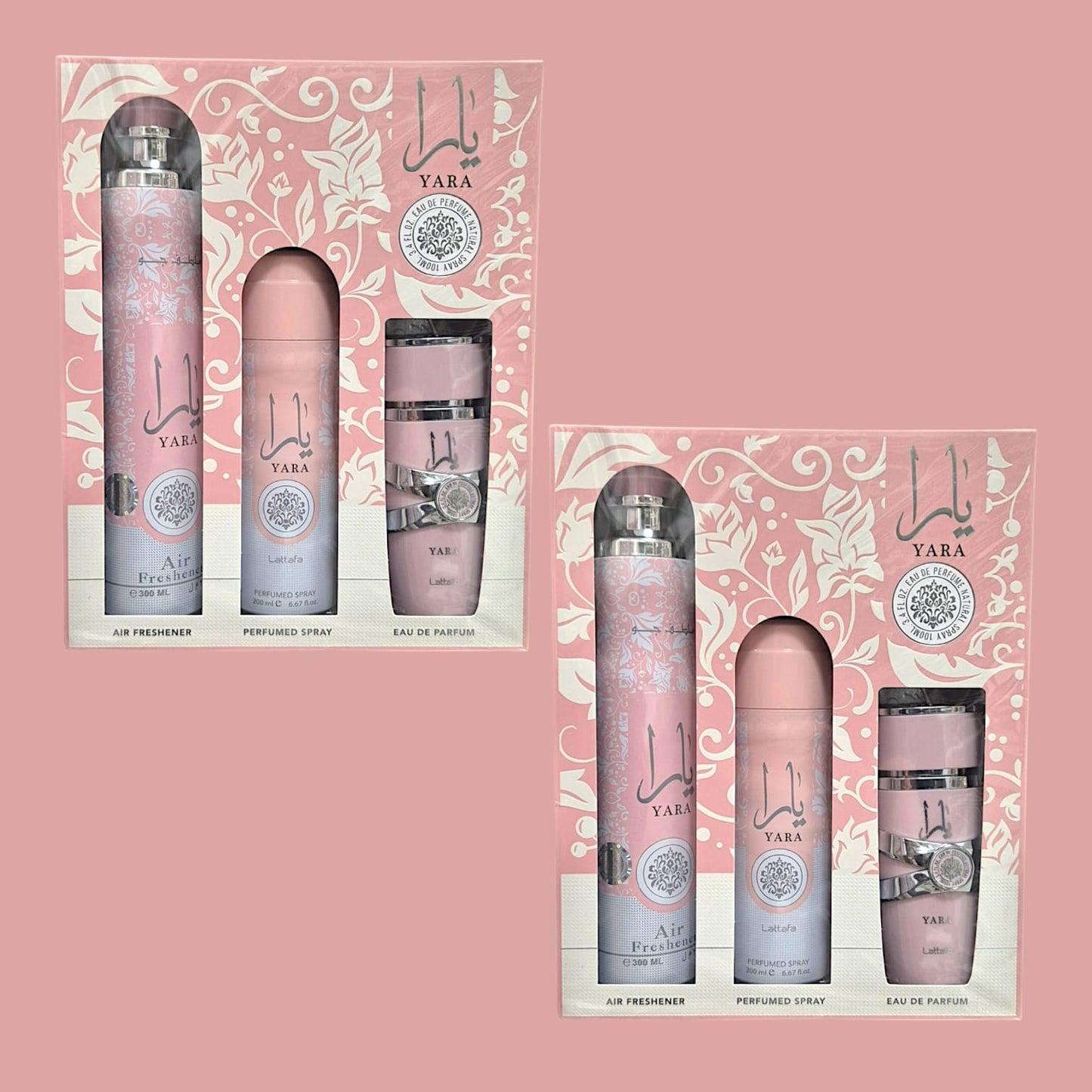 Lattafa Yara 3 teilig Geschenkset Eau de Parfum Raumduft Deodorant