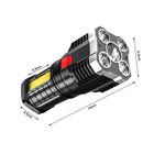 LED Taschenlampe USB Wiederaufladbar Suchscheinwerfer Biwak