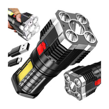 LED Taschenlampe USB Wiederaufladbar Suchscheinwerfer Biwak