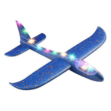 LED Wurfgleiter Styroporflieger 47 cm – Leuchtendes Flugzeug Spielzeug für Kinder