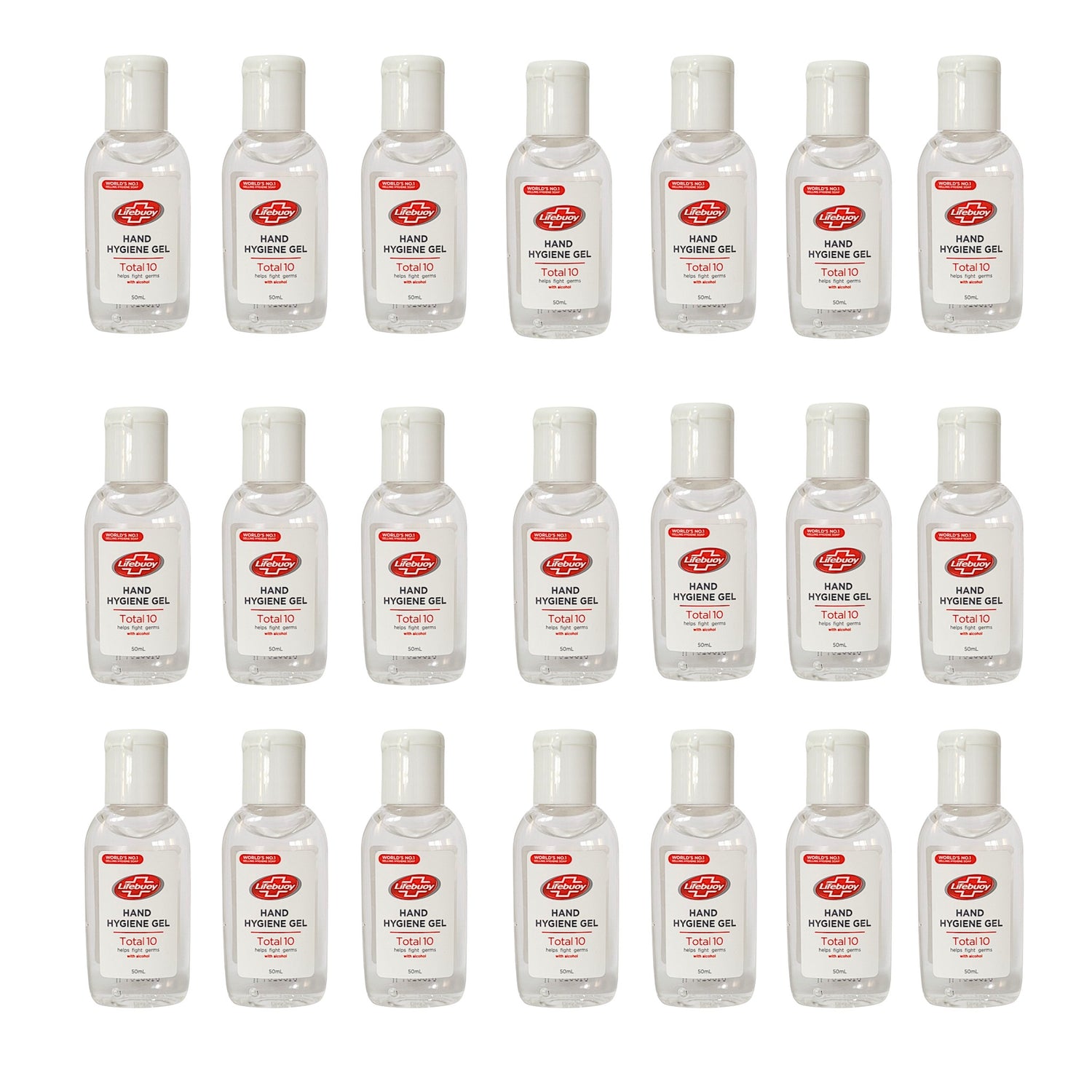 Hand Hygiene Gel 20x 50 ml von Lifebuoy Total 10 +1 Gratis