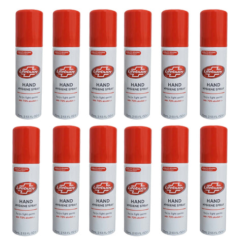 Lifebuoy Hand Hygiene Spray 12 x 75ml