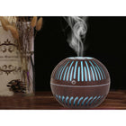 Ultraschall Luftbefeuchter Aroma Diffuser 300 ml mit RGB LED Nachtlicht in Dunkelbraun – USB Aromatherapie Diffusor – Bild 10