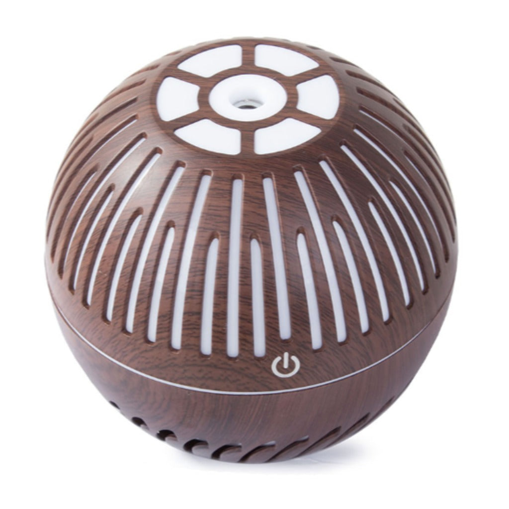 Ultraschall Luftbefeuchter Aroma Diffuser 300 ml mit RGB LED Nachtlicht in Dunkelbraun – USB Aromatherapie Diffusor – Bild 11