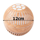 Ultraschall Luftbefeuchter Aroma Diffuser 300 ml mit RGB LED Nachtlicht in Dunkelbraun – USB Aromatherapie Diffusor – Bild 8