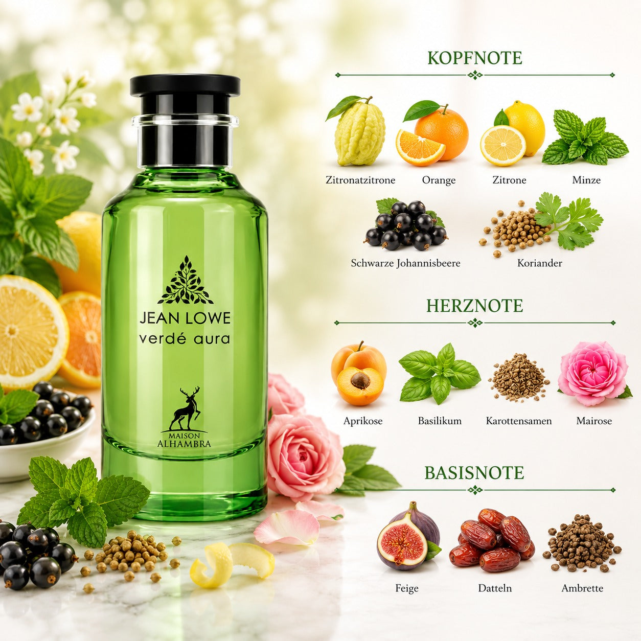 Maison Alhambra Jean Lowe Verde Aura Eau de Parfum 100ml