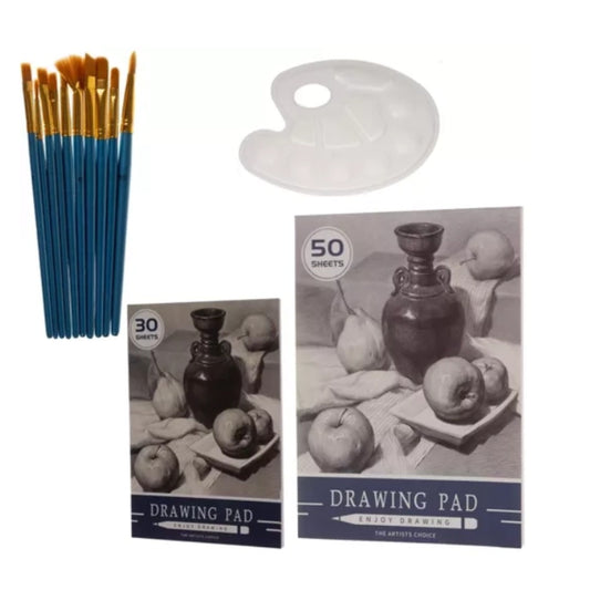 Maaleo Malset im Koffer 129 Teile – Kreativ-Kunstset für Kinder mit Buntstiften, Ölpastellen, Aquarellfarben und Holzkoffer – Bild 2