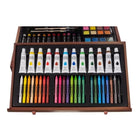 Maaleo Malset im Koffer 129 Teile – Kreativ-Kunstset für Kinder mit Buntstiften, Ölpastellen, Aquarellfarben und Holzkoffer – Bild 6