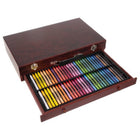 Maleo Malset im Koffer 148 Teile Kreativset Holzkoffer mit Wachsmalstiften Pastellen Aquarellfarben für Kinder – Bild 5