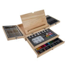 Maaleo Malset im Koffer 83-teilig mit Staffelei, Pinseln, Acrylfarben, Aquarellfarben und Buntst – Bild 4