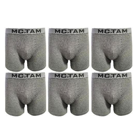 Mctam Boxershorts Herrenunterhose 6er Pack Grau
