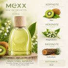 Mexx Inspired Nature Woman Eau de Parfum 50 ml – frischer floraler Damenduft mit Kiwi, Maiglöckchen und Zedernholz – Bild 3