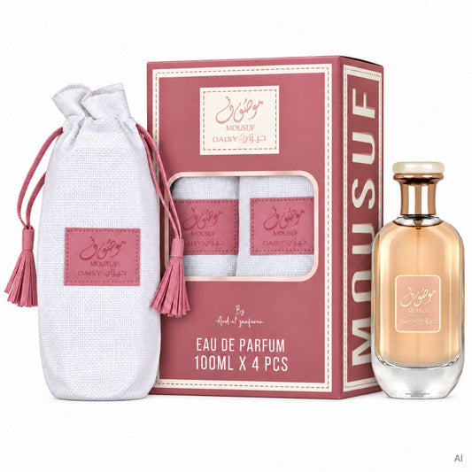 Ard Al Zaafaran Mousuf Daisy Eau de Parfum 100 ml – blumig-fruchtiger Damenduft mit Heidelbeere, Jasmin und Vanille