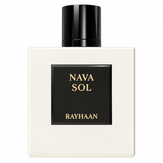 Rayhaan Nava Sol Eau de Parfum 100 ml – blumig-holziger Unisex-Duft mit Magnolia, Sandelholz und Moschus