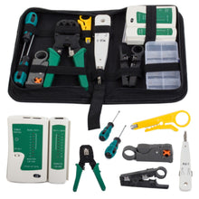 Netzwerk Werkzeug Set mit LAN-Kabeltester & RJ45-Crimpzange – für Heimnetz & Büroinstallation