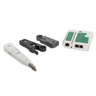 Netzwerk Werkzeug Set mit LAN-Kabeltester RJ45 RJ11, Crimpzange und Abisolierer im schwarzen Reißverschlusskoffer – Bild 5