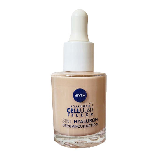 Nivea Cellular Filler 3in1 Hyaluron Serum Foundation 01 hell 30ml