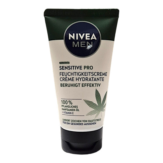 NIVEA MEN Sensitive pro Feuchtigkeitscreme mit Hanfsamenöl 75 ml