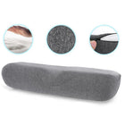 Orthopädisches Schlafkissen mit Formschaumunterstützung 45x16x10 cm weiß – Nackenstützkissen für Rückenschläfer – Bild 5