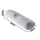 Orthopädisches Schlafkissen mit Formschaumunterstützung 45x16x10 cm weiß – Nackenstützkissen für Rückenschläfer – Bild 6