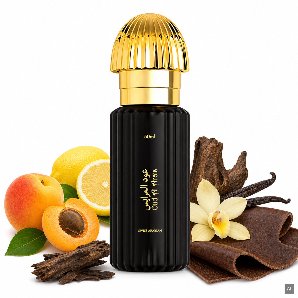 Swiss Arabian Oud Al Arais Eau de Parfum 50 ml – orientalischer Unisex-Duft mit Oud, Vanille und Leder – Duftnoten