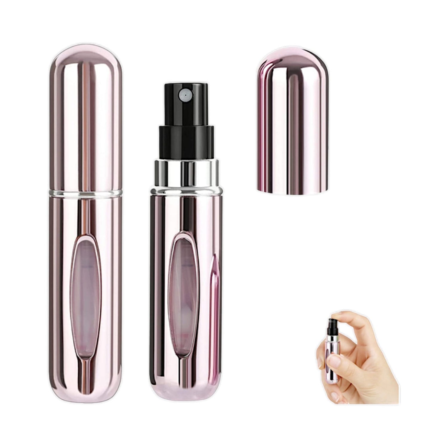 2x Parfum Sprühflasche Nachfüllbare Parfümzerstäuber Flasche 5ml