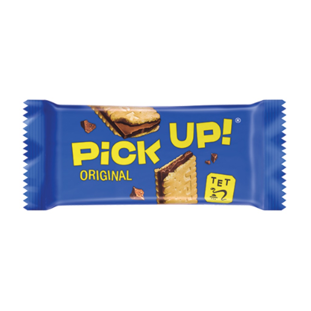 Leibniz Pick Up! Choco 28 g – Keksriegel mit Vollmilchschokolade, Einzelportion