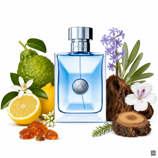Versace Pour Homme Eau de Toilette Set 3-teilig 100 ml – frischer holziger Herrenduft mit Bergamotte und Zedernholz – Duftnot